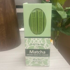 Harmony Pure MATCHA Organic Green Tea Powder 80 tea tubes per box